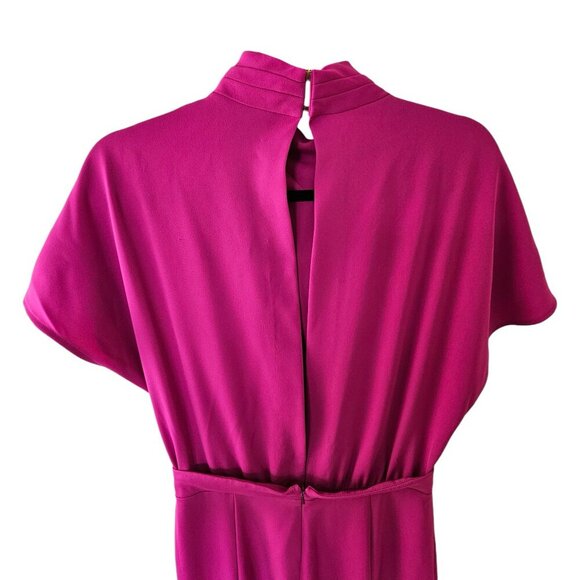 Black Halo Fuscia Pink High Neck Body Suit Sz 6 - Picture 5 of 8